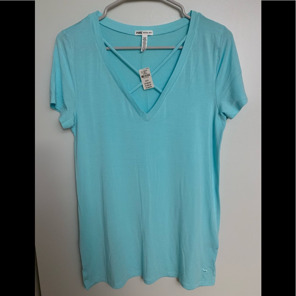 Turquoise Victoria’s Secret PINK Super Soft Tshirt